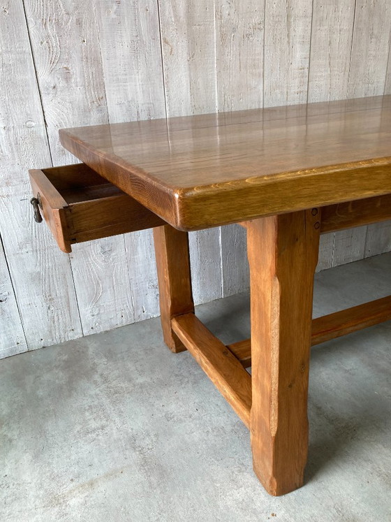 Normandische Boerderijtafel 219x94cm – Eettafels, Metal, Wood (photo 5 of 15)