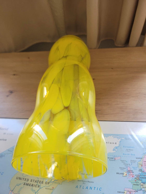 Image 1 of Retro gele gevlekte vaas 