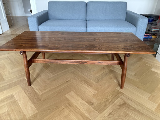 Elegante vintage salontafel van palissanderhout – midden 20e eeuw / jaren 60 – Wood (photo 2 of 6)