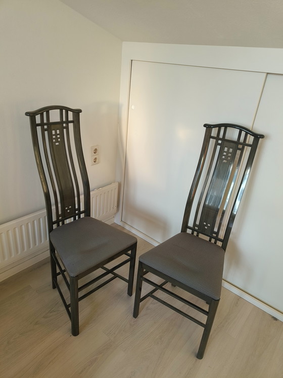 Image 1 of 4 Esszimmerstühle von Giorgetti Umberto Asnago