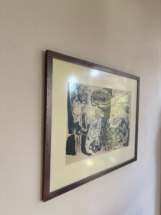 Lucebert Etching in Frame with Anti-Reflective Glass – Art, Paper (photo 2 of 7)
