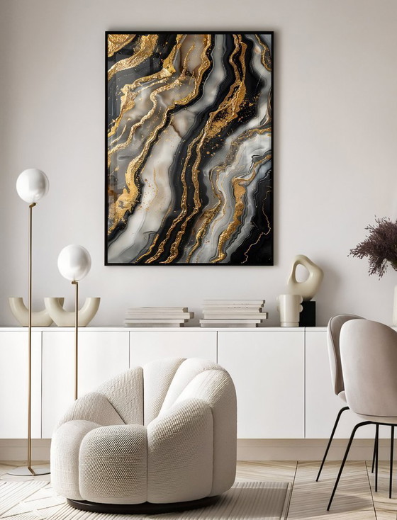 Image 1 of Acrylic Glass Artwork | 200x140 cm | Depthwave #3 (Ori, 1983)
