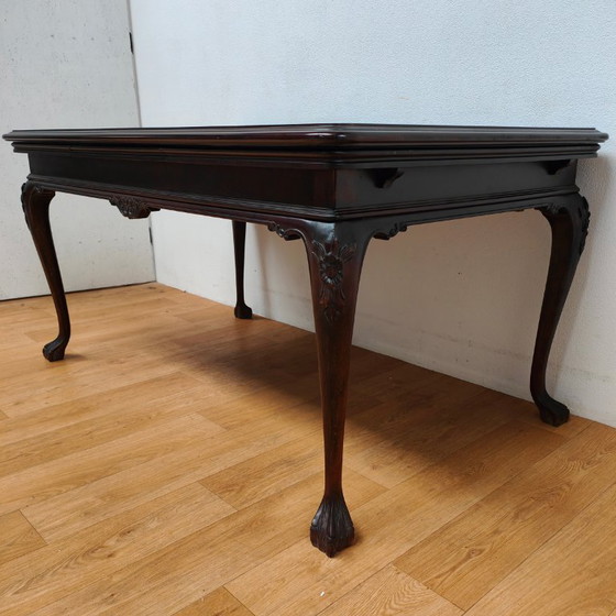 Image 1 of Vintage Chippendale country dining table extendable dining table