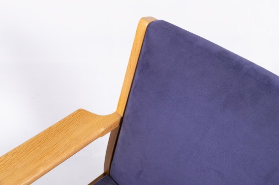 Image 1 of Poltrona di design scandinavo disegnata da Hans Wegner per Getama, Danimarca, anni '80.