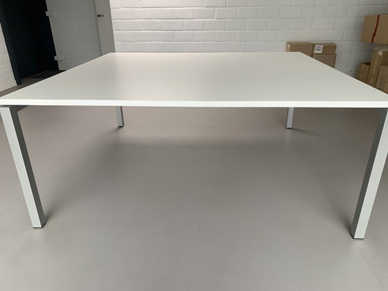 Robberechts Connex Square Desk / Dining Table - Minimalist White – Wood (photo 4 of 6)