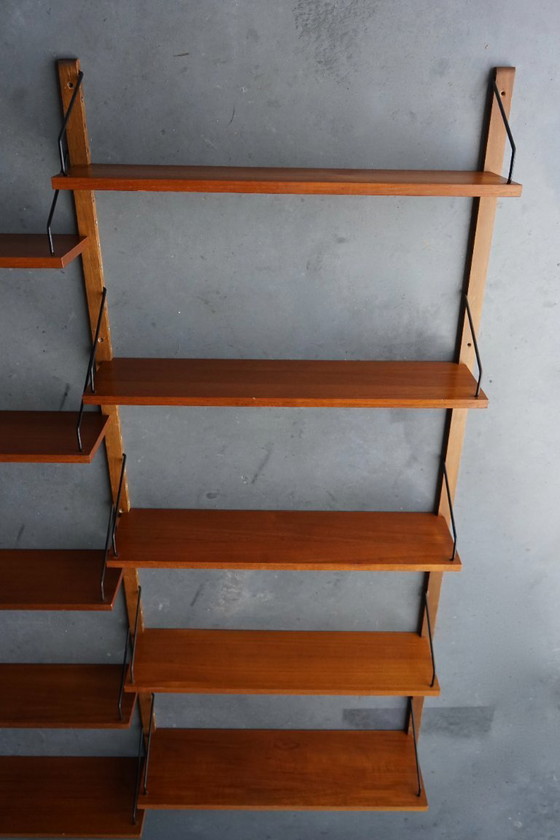 Image 1 of Estantería de pared danesa de mediados de siglo, Poul Cadovius para Cado, 1960