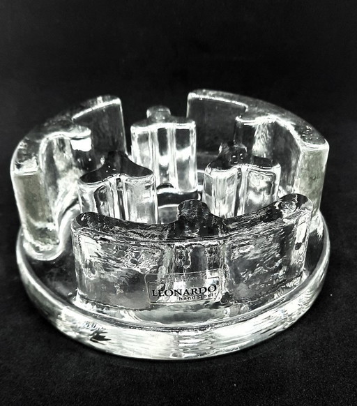 Leonardo rechaud/tea light holder heavy crystal