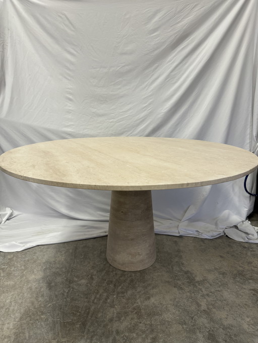 Travertine Round Table