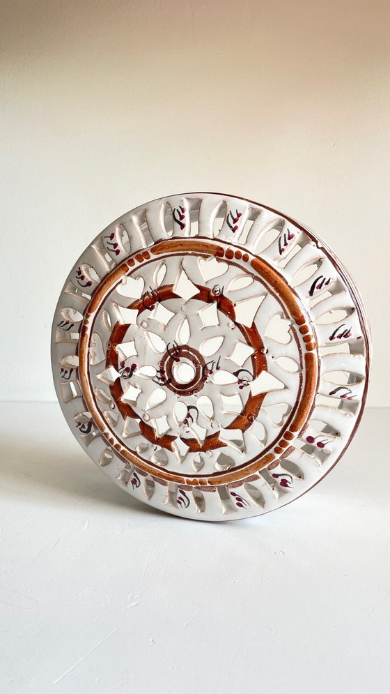 Image 1 of Lámpara de pared de terracota esmaltada artesanal en el centro de Burdeos