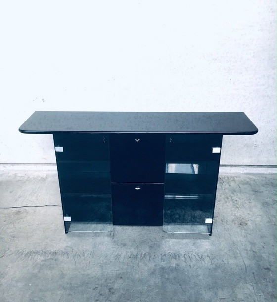 Image 1 of Postmodern Design Highboard Bar Chest by Luigi Saccardo for Gasparello, Italy 1980's