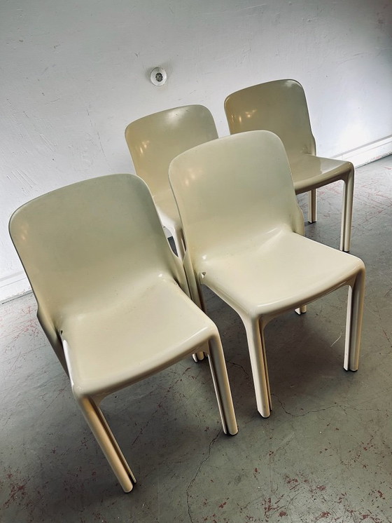 Image 1 of 4x Stuhl Selene, Vicco Magistretti für Artemide Milano Italien