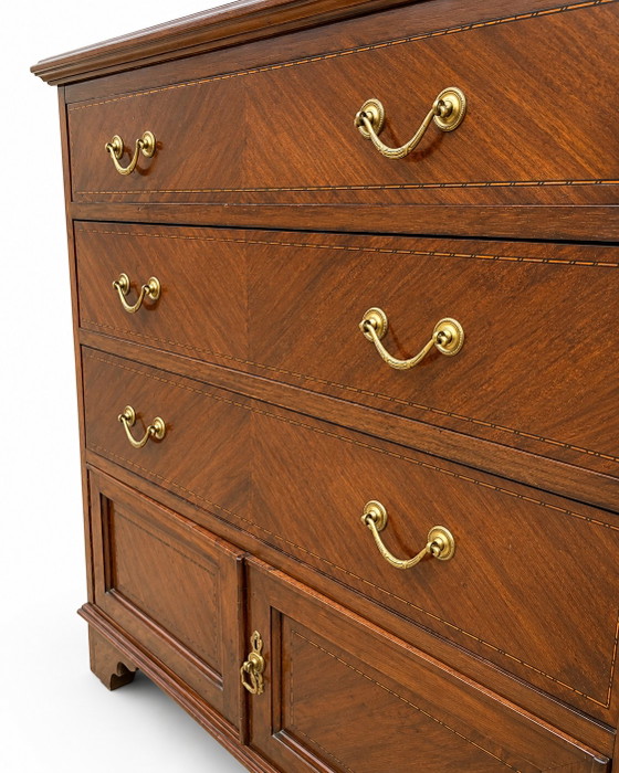 19th Century Chippendale Georgian Commode – Chest of drawers, Wood (photo 7 of 9)