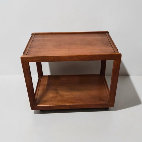 Chariot de bar en teck extensible, style milieu du XXe siècle, Danemark, années 1960 – Sika Mobler, Dessertes (photo 6 of 9)