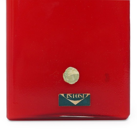 Image 1 of Botella de vidrio rojo de Luciano Vistosi para Vistosi, años 60