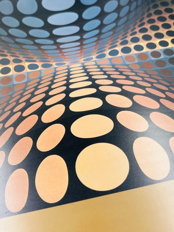 Image 1 of Set of 2 framed folios by V. Vasarely