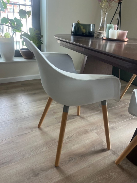 Image 1 of 3x witte kuipstoelen