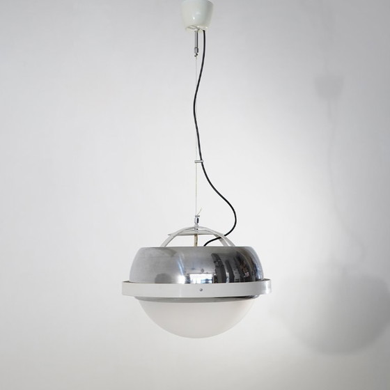 Lampadario Space Age cromato, anni '70 – Metal, Plexiglass (photo 2 of 12)