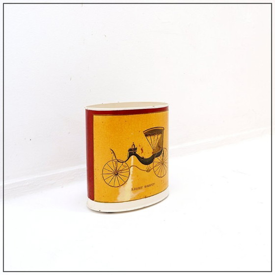 Image 1 of Metal wastepaper basket “Light Brett”, lithograph by Arthur A. Kaplan Co.