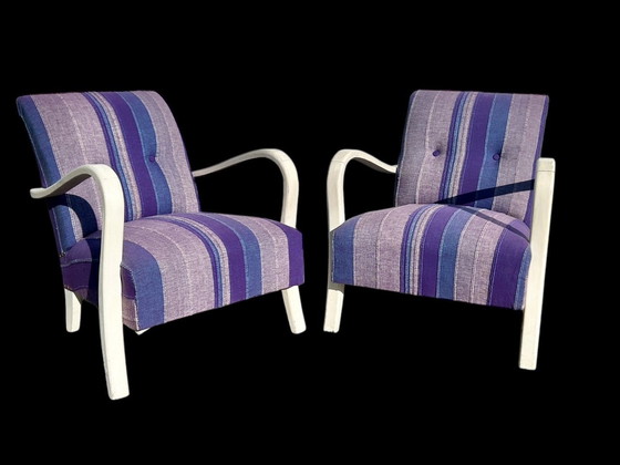 Image 1 of Pair of Art Deco Club Armchairs