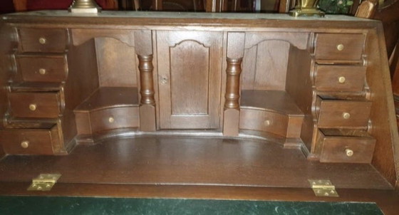 Image 1 of Solid Oak Secretary