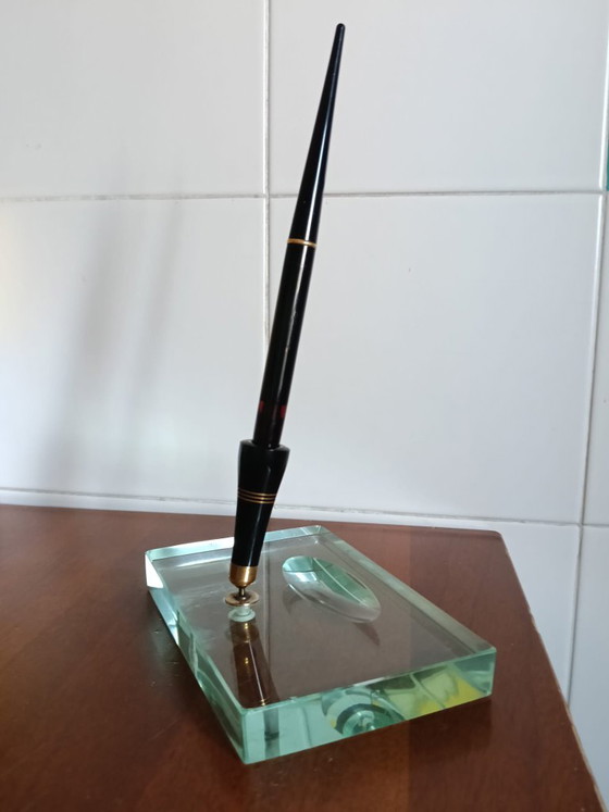 OMAS EXTRA Fountain Pen – 14K (585) Gold Nib, Heart-Shaped Hole – 1940s/1950s – Decorative Objects, Plastic (photo 6 of 8)