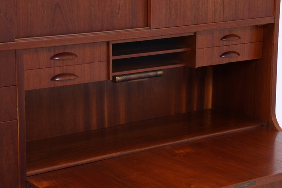 Image 1 of Vintage Teak Armoire à étagères | Mid Century Armoire Highboard | 60's Bar Armoire en bois de rangement '=)-=%.