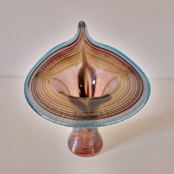 Image 1 of Vaso vintage in vetro soffiato a mano Erwin Eisch del 1989