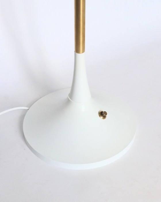 Lampadaire Vintage Space Age Bent Karlby – Plastique, Laiton (photo 8 of 12)