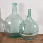 Antique blue demijohns (c.1920). Set of 2 pieces #47 – Decorative Objects, Glass (photo 6 of 18)