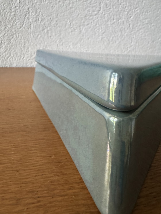 Image 1 of Caja triangular de cerámica Charolles de los años 80