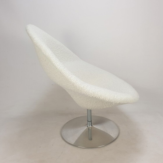 Image 1 of Vintage Globe fauteuil met voetenbankje van Pierre Paulin voor Artifort, jaren 1980