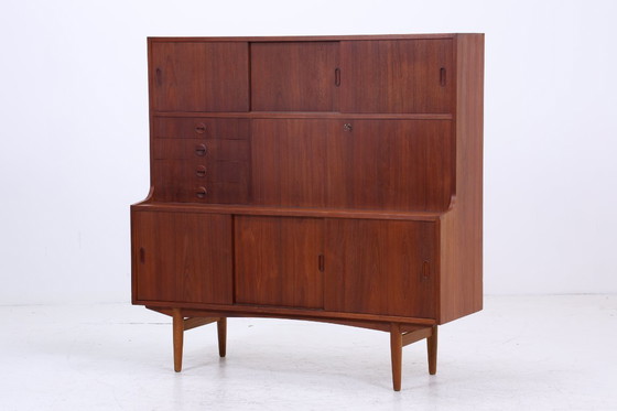 Image 1 of Vintage Teak Armoire à étagères | Mid Century Armoire Highboard | 60's Bar Armoire en bois de rangement '=)-=%.