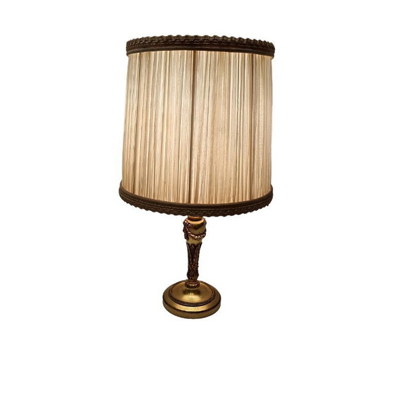 Image 1 of Lampada da tavolo classica in bronzo vintage, anni '60/'70