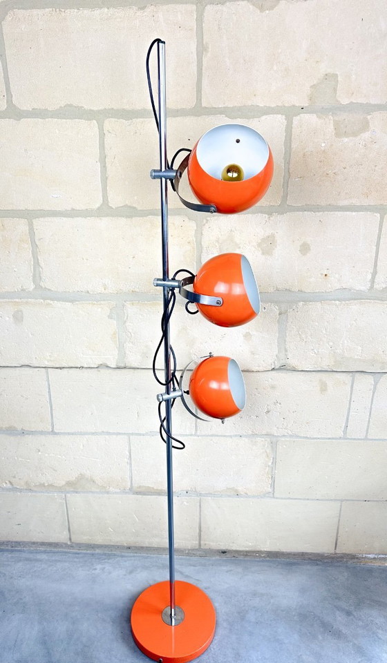 Image 1 of Vintage orange floor lamp