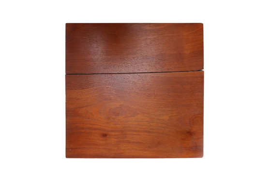 Image 1 of 20th Century Antique Style Brass and Wood Console Table or Pedestal