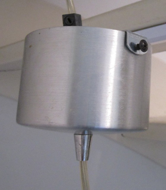 Image 1 of Lampe suspendue Linea Verdace en acier inoxydable.