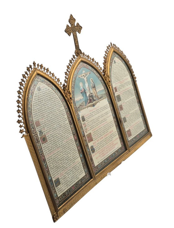 Image 1 of Altar Canon (Altar Cards (Tabellae Lavabo) 19th Century