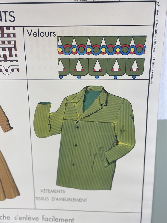 Image 1 of Rossignol School Poster "Stoffen en kleding