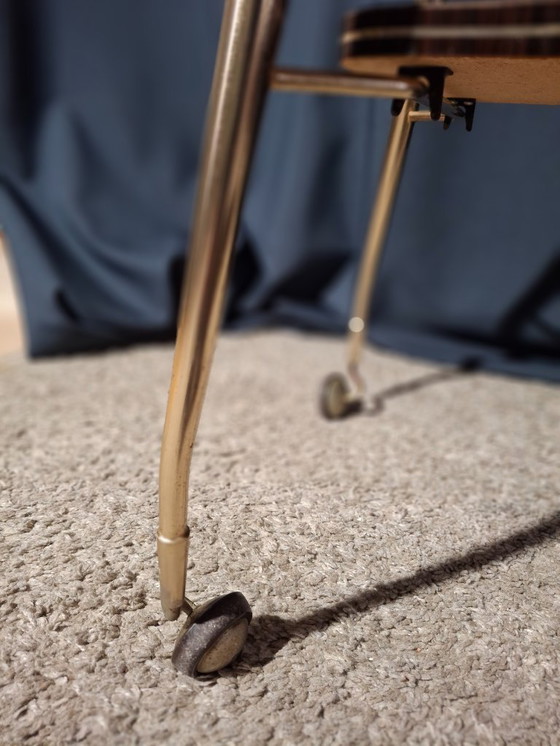 Image 1 of Carrito de servicio de latón y fórmica de los años 50/60