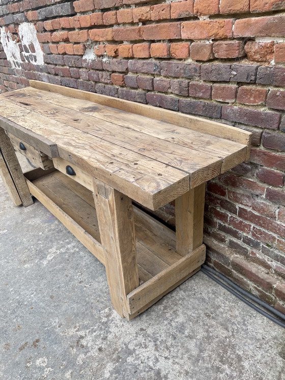 Image 1 of Alte große Schreinerwerkbank