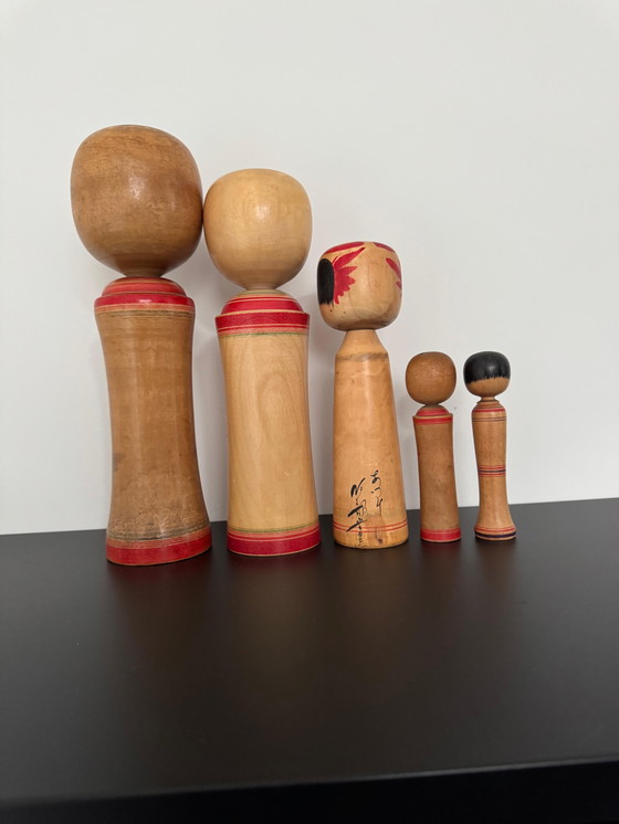 Image 1 of Set of vintage kokeshi