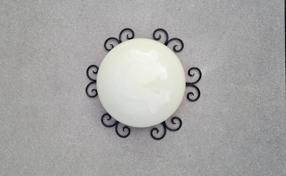 Image 1 of Sunburst Deckenleuchte Metall Opalin