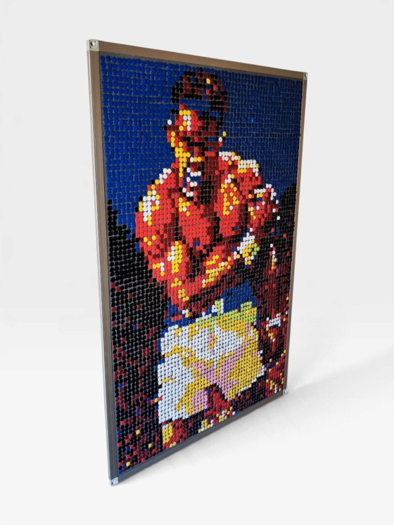 Muhammad Ali / Cassius Clay / Pop Art / Mosaico Pixel Art – Decorazioni murali, Metallo, Plastica (photo 2 of 9)