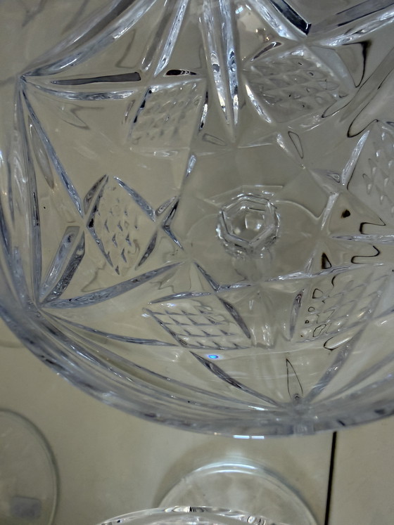 Image 1 of Set of 6 crystal coupe glasses