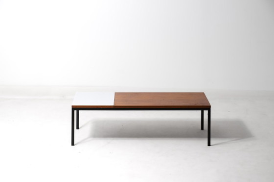 Table basse moderniste bicolore minimaliste, années 1960 – Tables basses, Bois, Métal (photo 4 of 9)