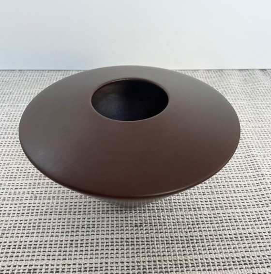 Image 1 of Claude Dumas - raro vaso UFO marrone
