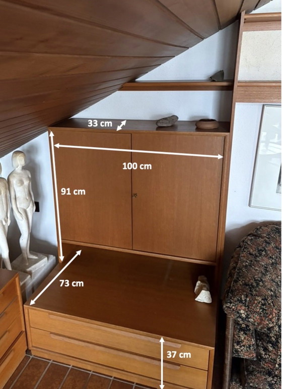 Image 1 of Parete attrezzata in legno di teak