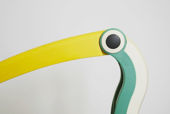 Image 1 of Lampada da scrivania HT Huang Toucan, luce da tavolo postmoderna in plastica, illuminazione colorata anni '80.
