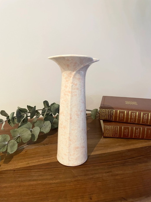 Vintage gesprenkelte rosa Vase