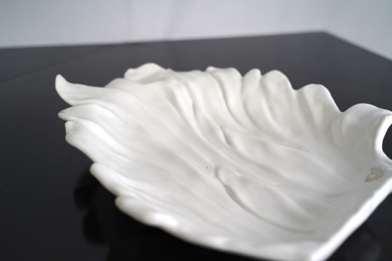 Image 1 of Großes weißes Keramik-Mittelstück von Tommaso Barbi, Italien, 1970er Jahre